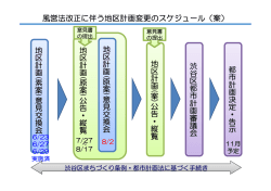 風営法改正に伴う地区計画変更のスケジュール（案）（PDF 60KB）