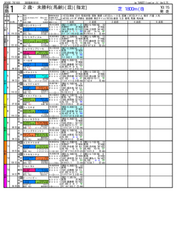 橡 競馬新聞形式・出馬表 [2016年 7月16日]