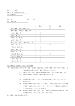 証券コード 8697 会社名 日本取引所グループ レポート提出日 学部 商