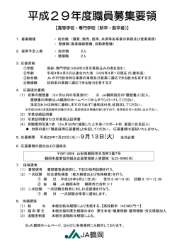 H29年度職員募集要領：印刷用（PDFファイル）