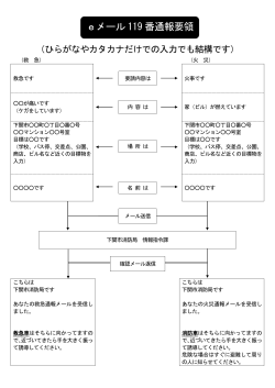 eメール 119 番通報要領