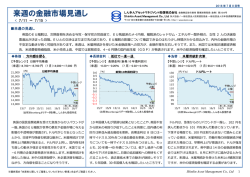来週の金融市場見通し - しんきんアセットマネジメント投信