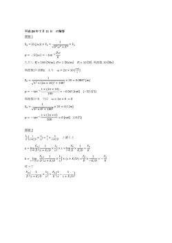 平成 28 年 7 月 11 日 の解答 課題 1 0 = |    (        )| × 1 √    2    2 + 2 ×