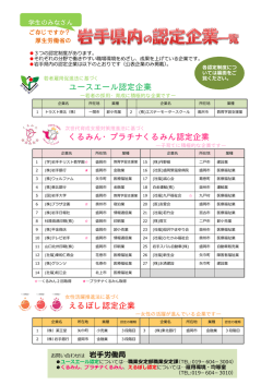 業掲載 - 岩手労働局