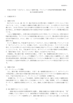 平成28年度「つなげよう、支えよう森里川海」プロジェクト普及啓発等推進