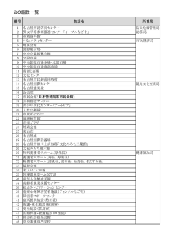 公の施設 一覧
