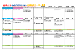 出発決定コース一覧（2016/7/11）（470KB）
