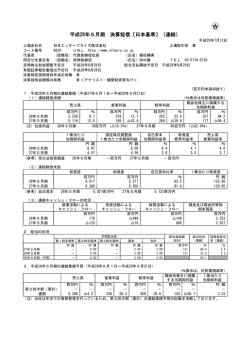 平成28年5月期 決算短信〔日本基準〕（連結)