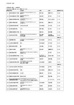 中学校の部 予選A