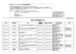東京大学公開見積り合わせ