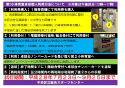 試行期間：平成28年7月23日～9月25日まで