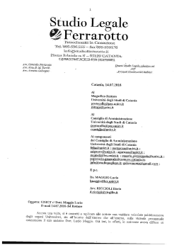 La nota della difesa del direttore generale Lucio Maggio, avvocato