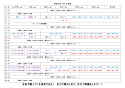 Page 1 平成28年6月 予定表 光陽中 18時半〜2O時 (水曜日メンバー