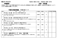 中西通信 H28 7月3週 エス・クリエイト 2 今