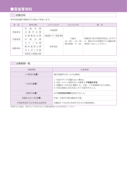 出願に必要な書類一覧 （専攻科）