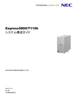 Express5800/T110h システム構成ガイド