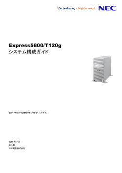 Express5800/T120g システム構成ガイド