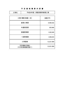 工事名 金額（円）
