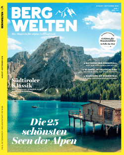 Die 25 schönsten Seen der Alpen