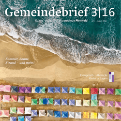 Gemeindebrief 3|16 - pleinfeld