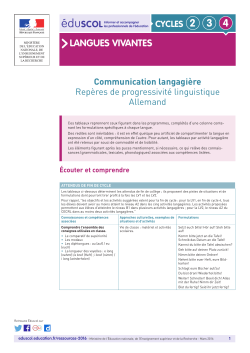 langues vivantes - Education - Ministère de l`éducation nationale
