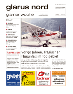 Glarner Woche, Glarus Nord, 13.7.2016