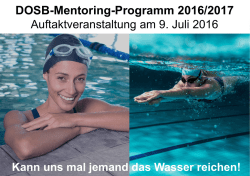 Inhalte und Struktur des Programms