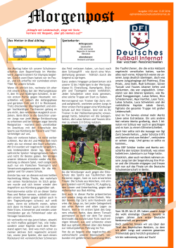 Ausgabe 1152 vom 13.07.2016 - Deutsches Fussball Internat