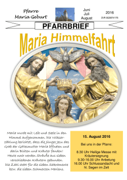pfarrbrief - Schottenpfarren
