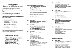 Juli 2016 - Kirchenfoyer M&uuml;nster