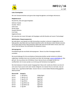 INFO 2 / 16 - beim Tennisclub Glattfelden