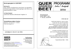 Juli - August 2016 - Querbeet Chemnitz