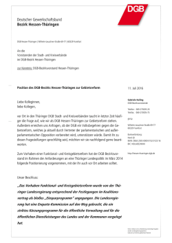 Deutscher Gewerkschaftsbund Bezirk Hessen-Thüringen