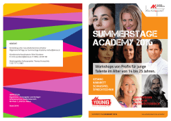summerstage academy 2016