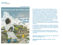 Fiire mit de Chliine - reformierten Kirche Wollishofen