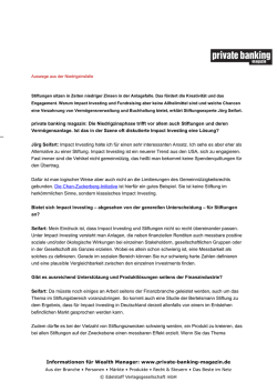 Informationen f&uuml;r Wealth Manager: www.private-banking