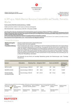 6.30% pa Multi Barrier Reverse Convertible auf Nestlé