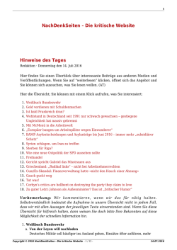 NachDenkSeiten – Die kritische Website