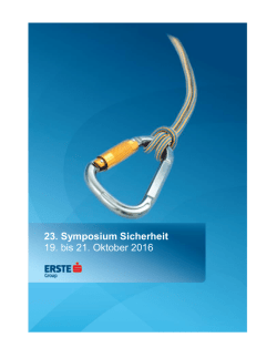 Symposium Sicherheit 2016