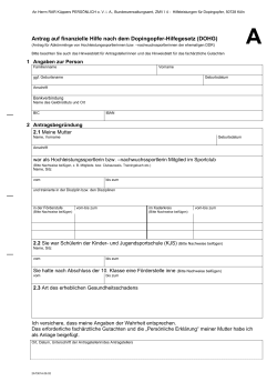 Antragsvordruck A (PDF, 21KB, Datei ist nicht barrierefrei)