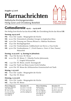 die Pfarrnachrichten 14/16 (pdf-Version)
