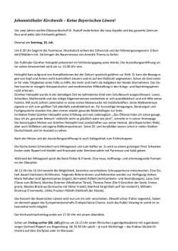 Johannisthaler Kirchweih &ndash; Keine Bayerischen L&ouml;wen!