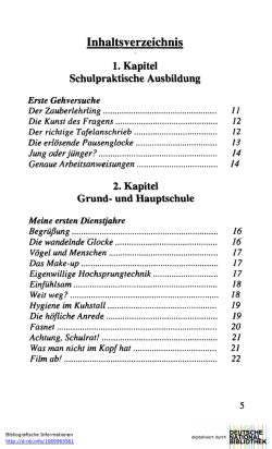 Inhaltsverzeichnis