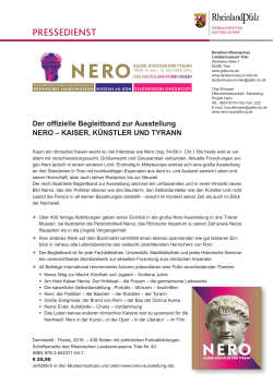 Factsheet Begleitband NERO - NERO – Kaiser, Künstler und