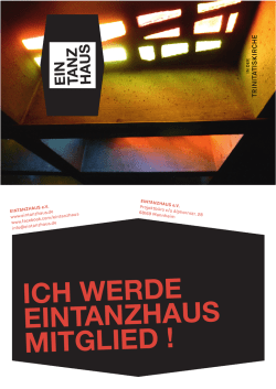 ich werde eintanzhaus mitglied