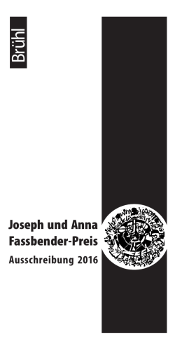 Joseph und Anna Fassbender-Preis