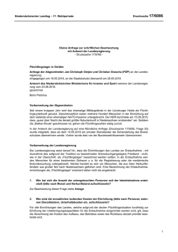 Drucksachen allgemein - Nieders&auml;chsischer Landtag