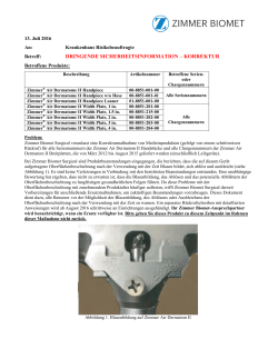 dringende sicherheitsinformation &ndash; korrektur
