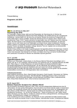 Termine Juli 2016 PDF - Arp Museum Bahnhof Rolandseck