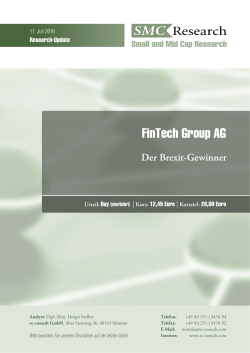 2016 07 11 SMC-Update FinTech Group